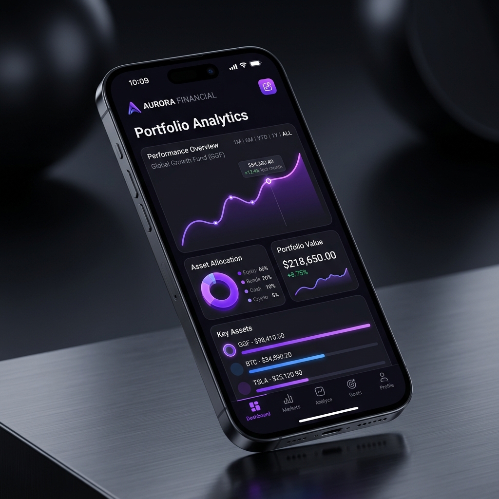 Flow Finance mobile mockup